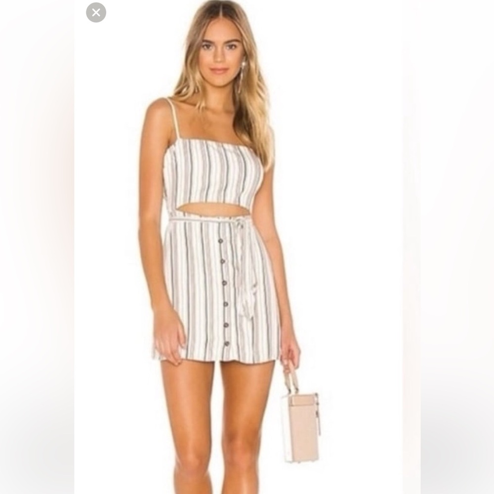 REVOLVE Striped Crop Top and Skirt Set
